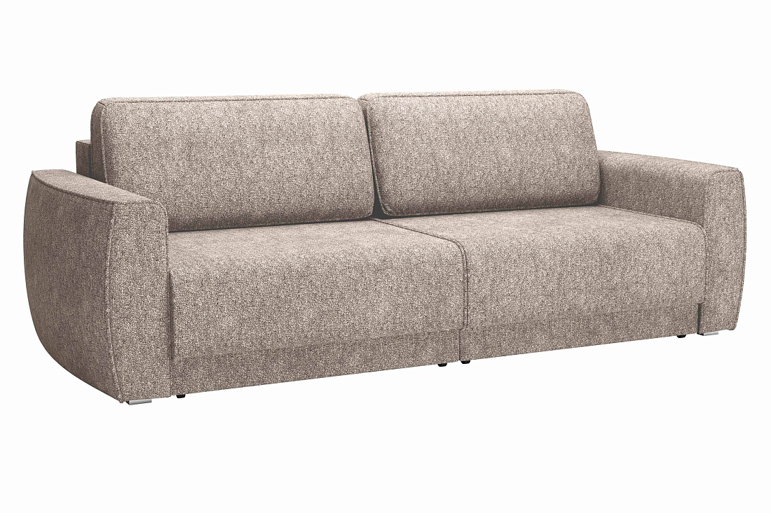 Женева 2S2P / Диван - кровать (еврокнижка) велюр bubble 12 темный беж